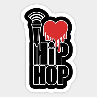 I Love Hip Hop Sticker